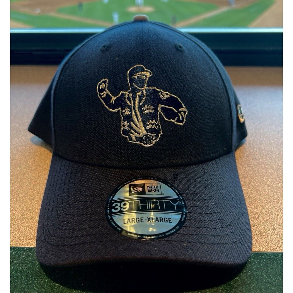 New Era Rancho Cucamonga Quakes  Chaquetas 39Thirty L/XL Stretch Cap Hat Black